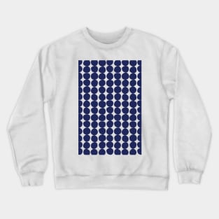 Midcentury Modern Dots Blue Palette Crewneck Sweatshirt